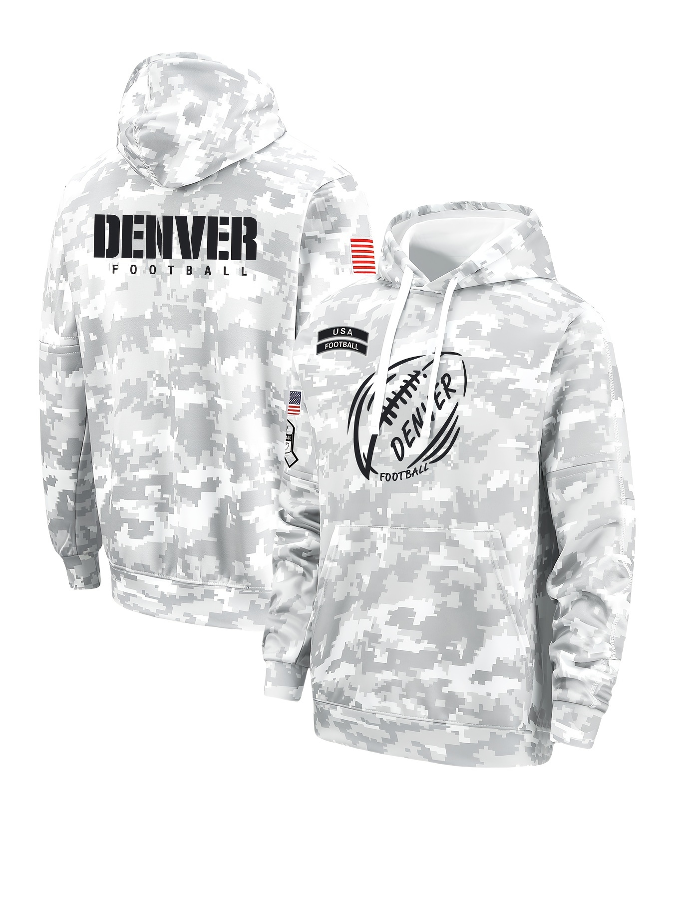 Men 2025 Denver Broncos style 3 NFL hoodie